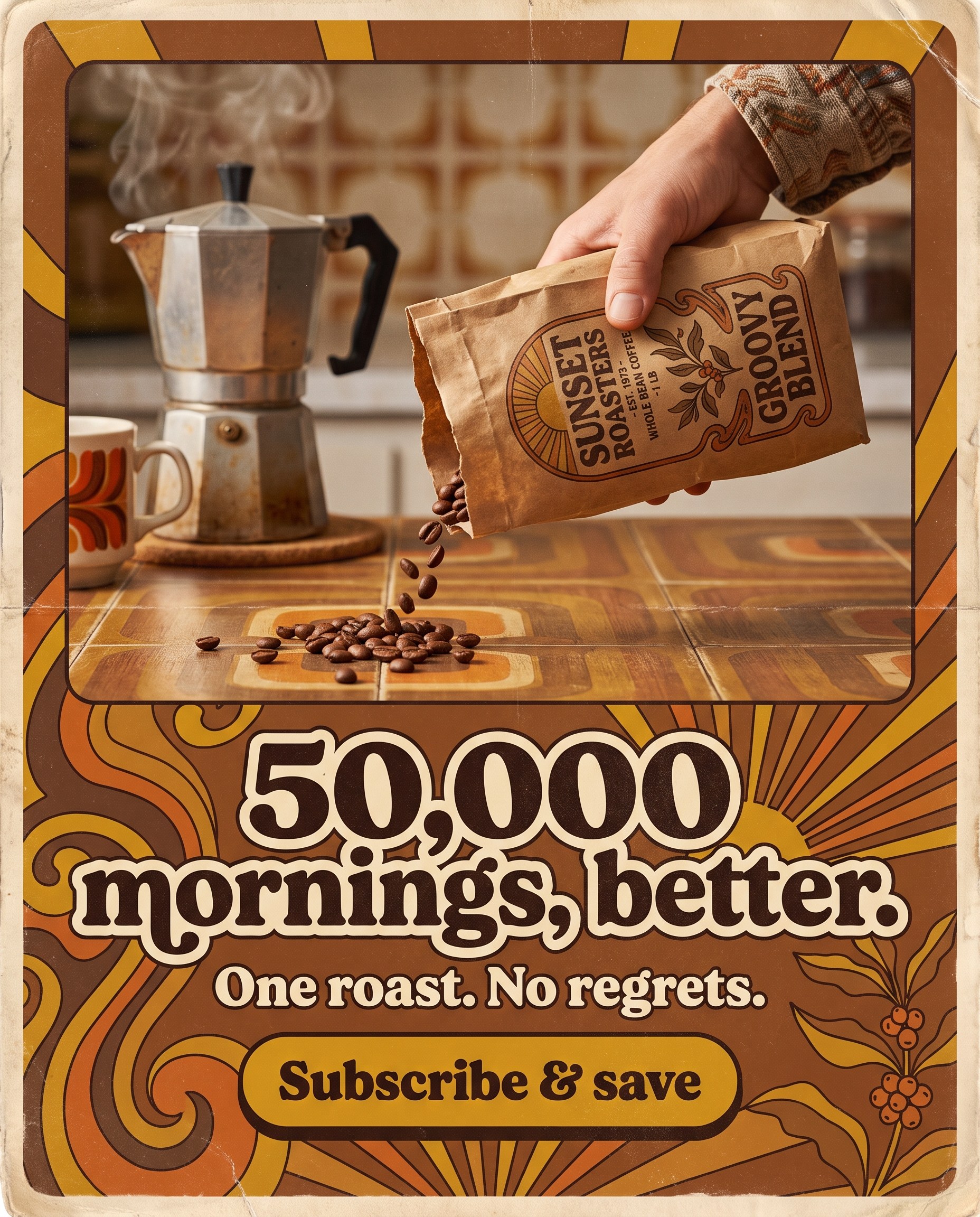 Generated coffee ad, 4:5