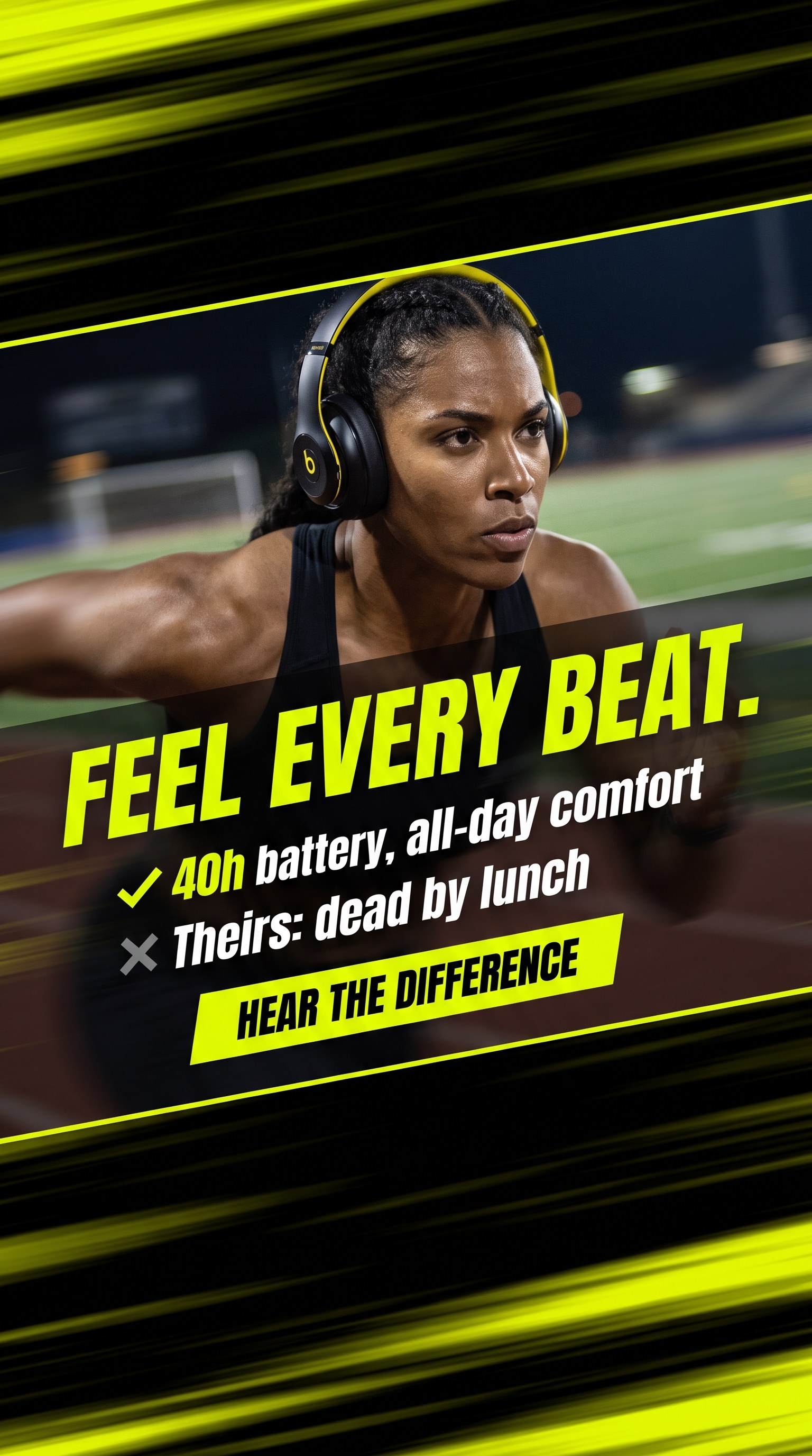 Reel headphones ad, 9:16
